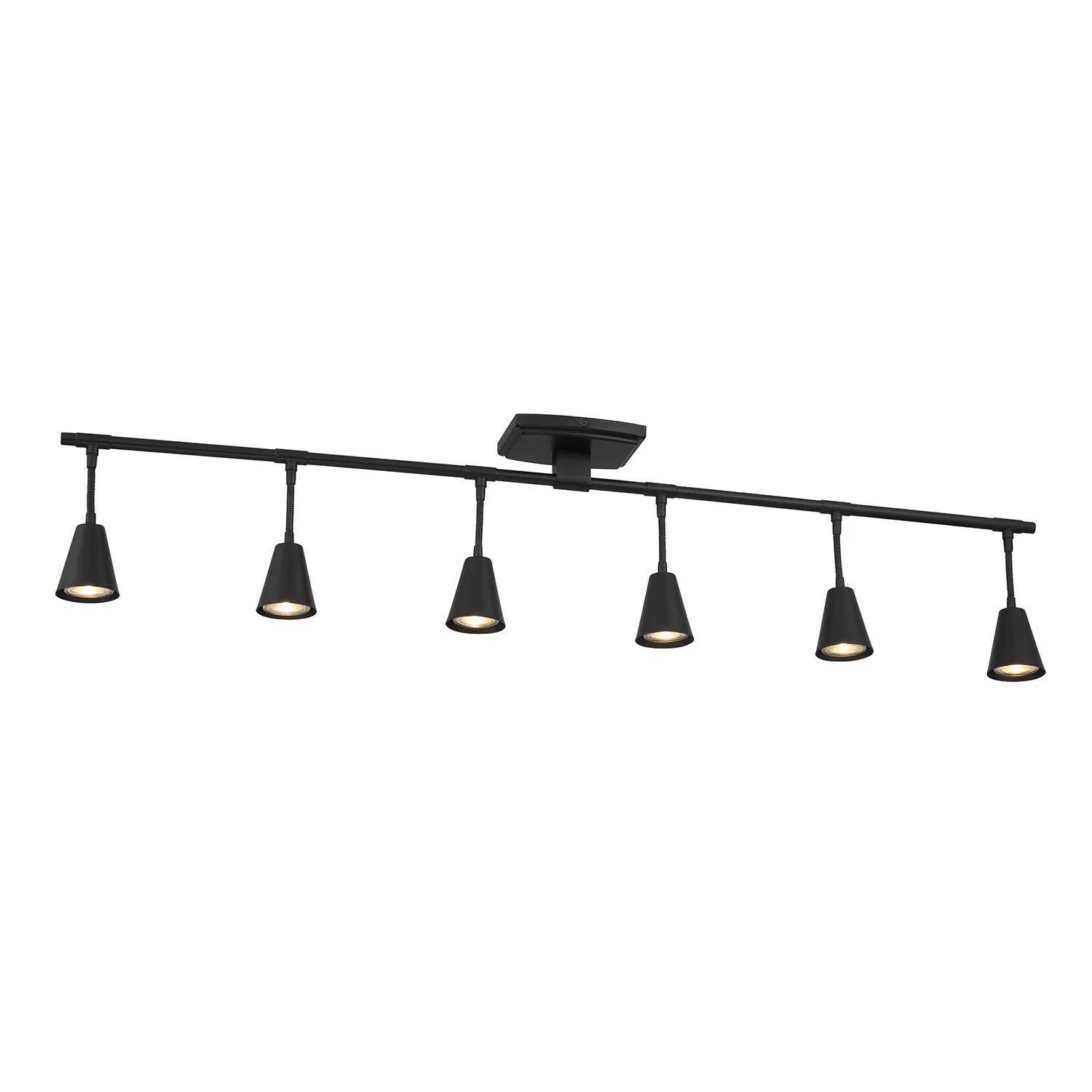 Hudson 44" 6-Light LED Fixed Track Light, Matte Black