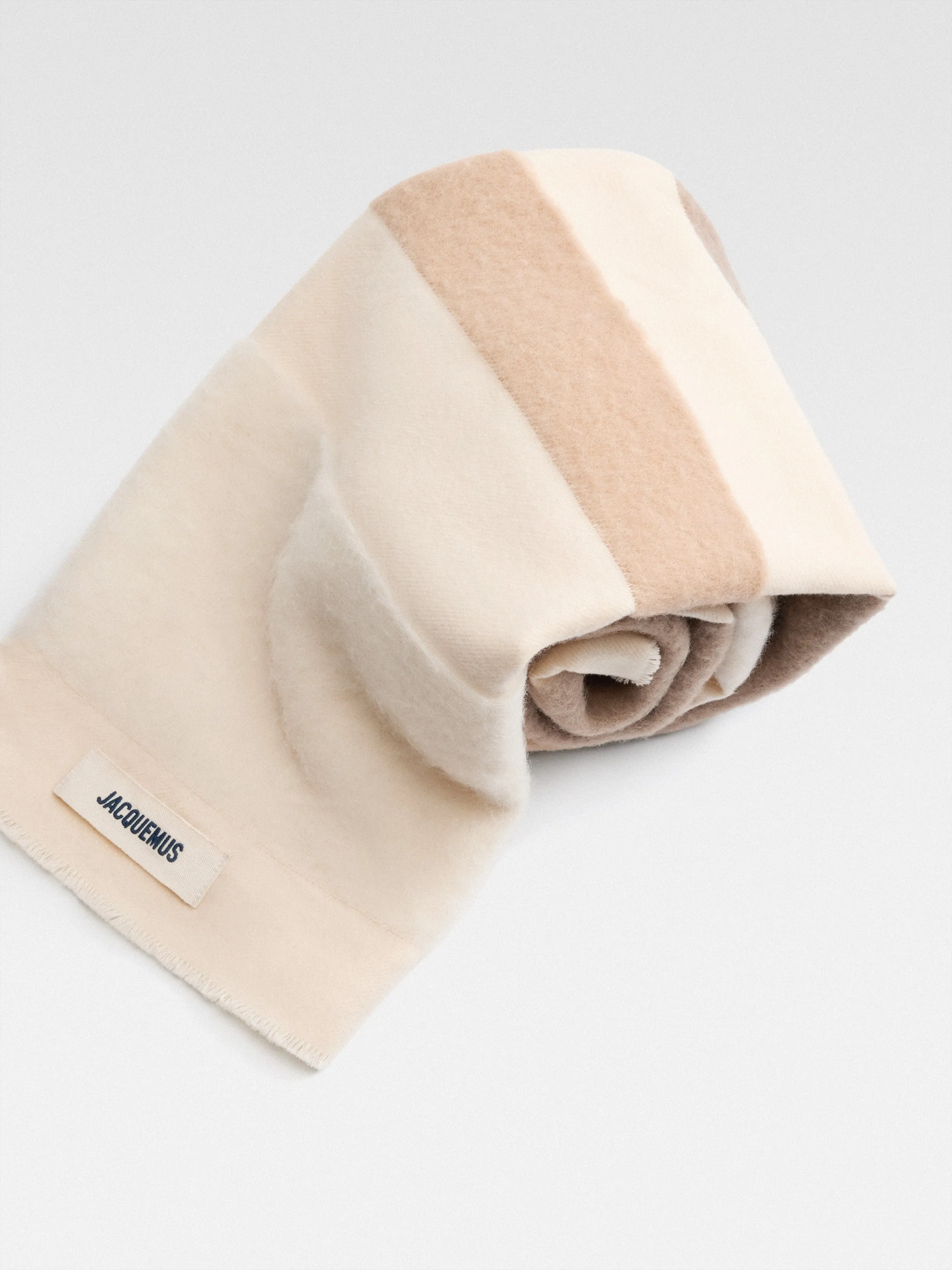 Jacquemus The Arazzo Scarf in Multi-Beige