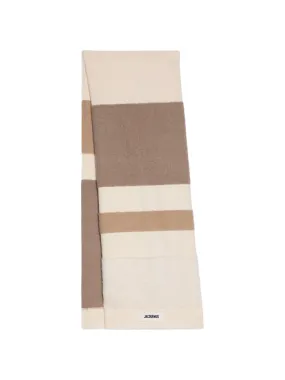 Jacquemus The Arazzo Scarf in Multi-Beige
