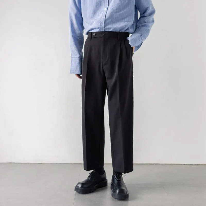 Jinquedai  High Waist Crop Suit Pants