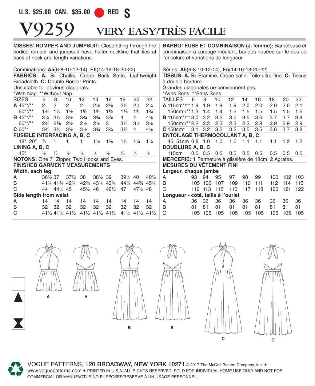 JUMPSUIT - V9259