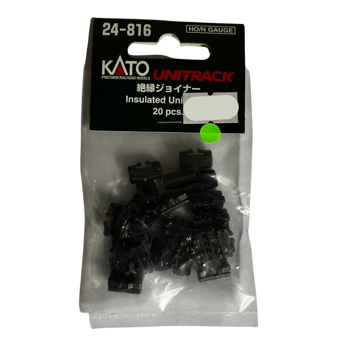 KATO - 24-816 - Insulated Rail Joiners - Unijoiners (20) - HO/N Gauge