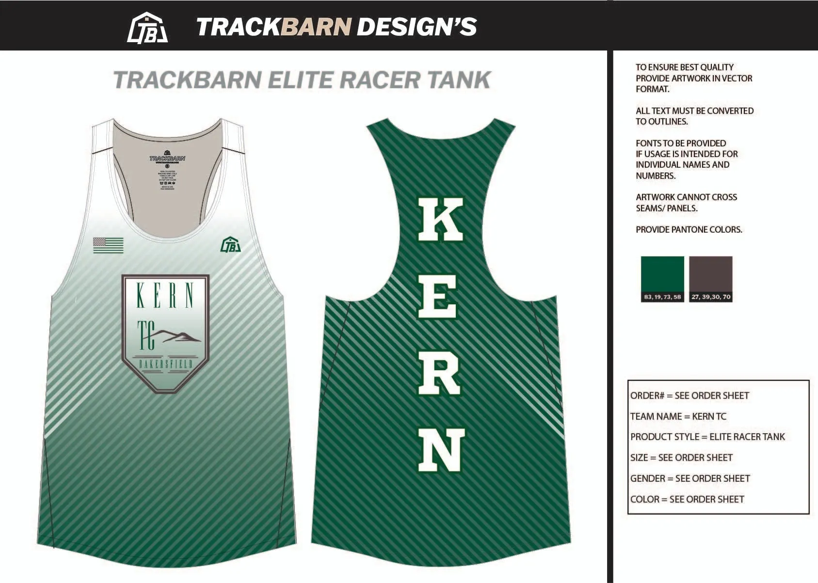 Kern-T-C Womens Track Singlet
