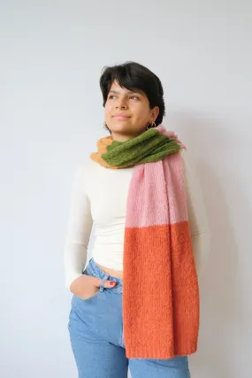 knit scarf - delta - terra colors