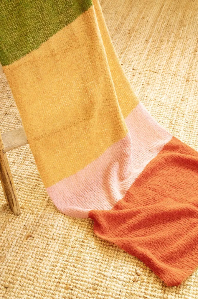 knit scarf - delta - terra colors