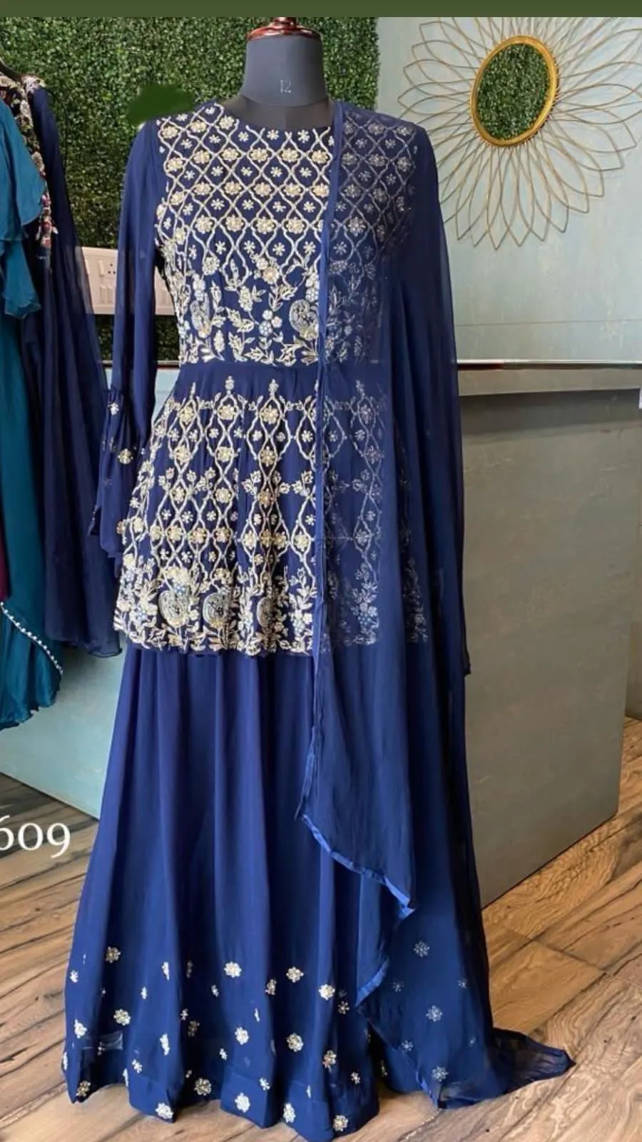 Lafza peplum indowestern dress