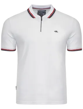 Le Shark Lansdown white polo shirt