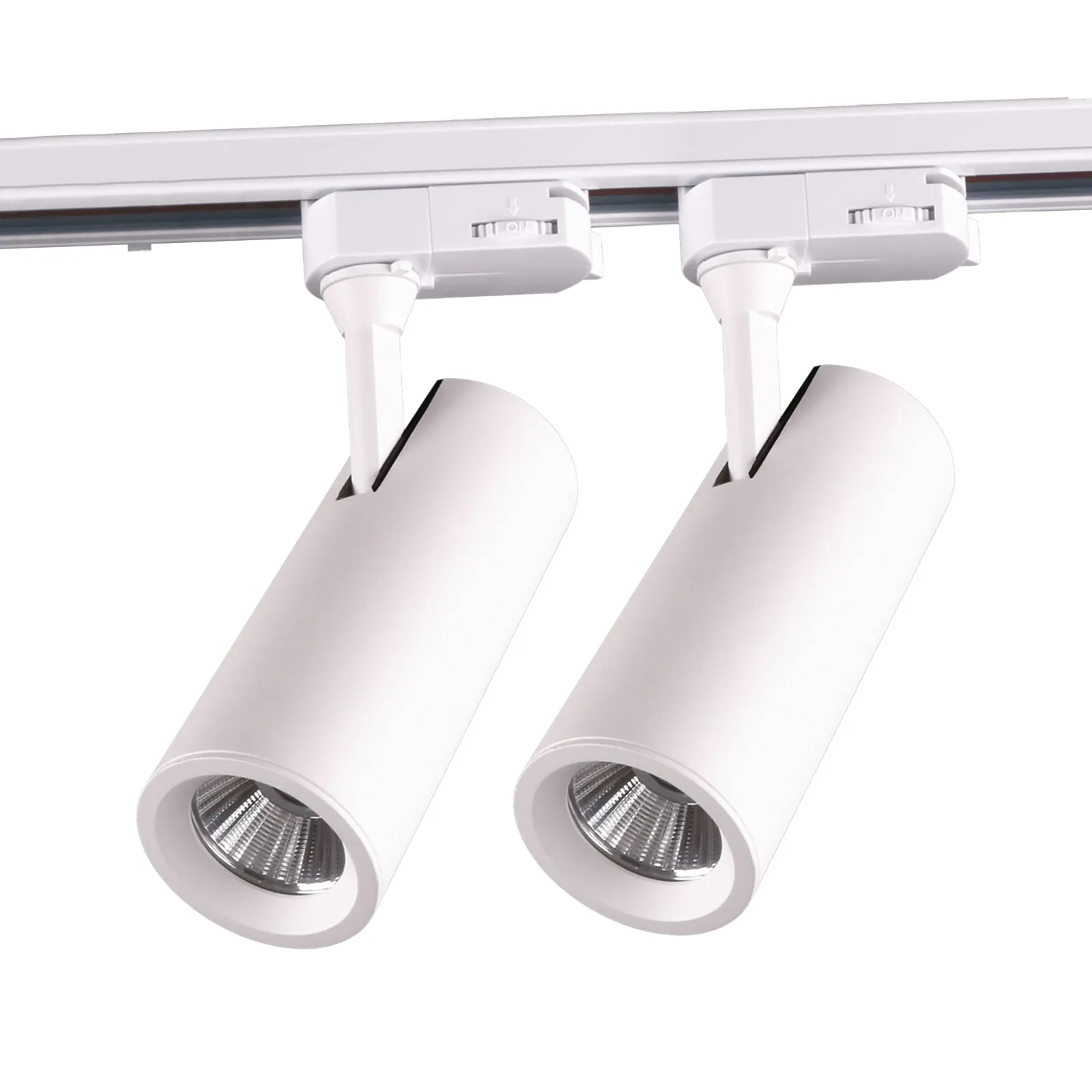 LED COB 15W 3-Wire Dimmable Track Light 3000K Warmwhite in White & Black