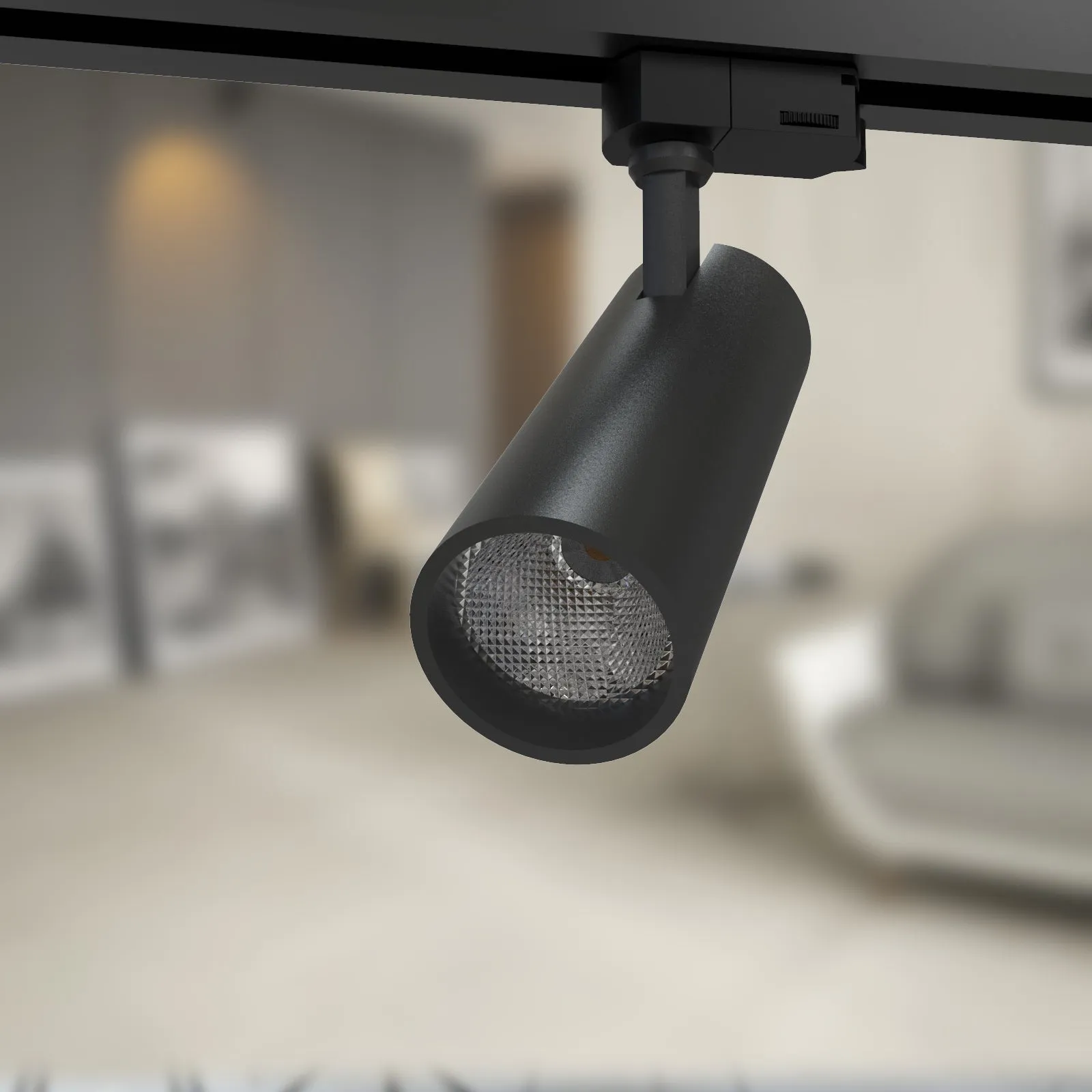LED COB 15W 3-Wire Dimmable Track Light 3000K Warmwhite in White & Black