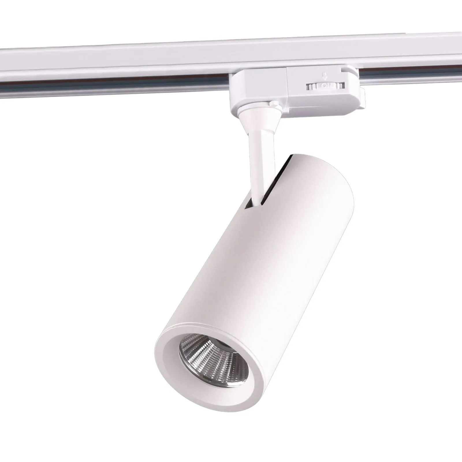 LED COB 15W 3-Wire Dimmable Track Light 3000K Warmwhite in White & Black