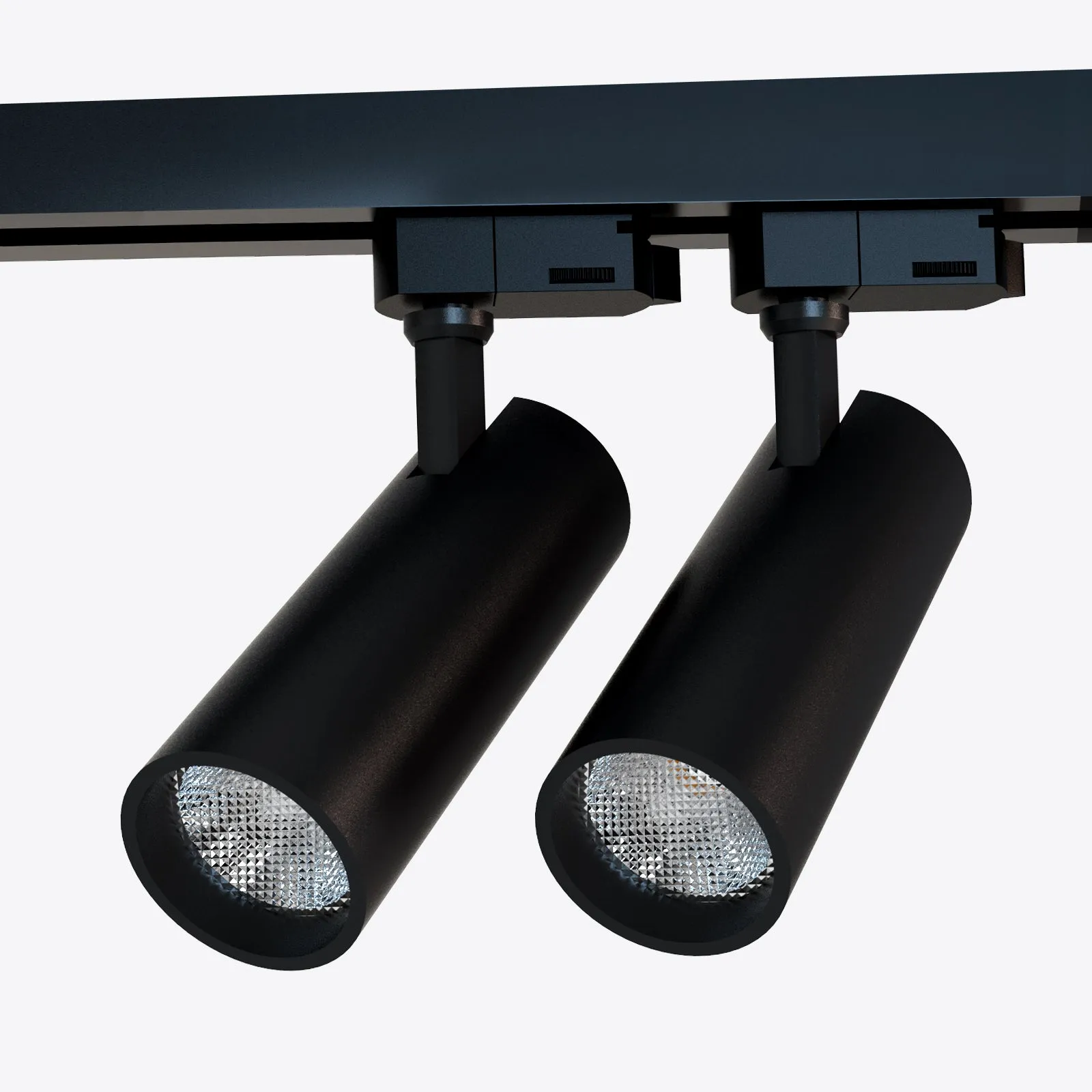LED COB 15W 3-Wire Dimmable Track Light 3000K Warmwhite in White & Black