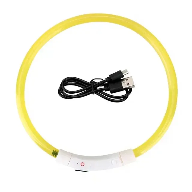LED Dog Collar Luminous USB Rechargeable Pet Accessory