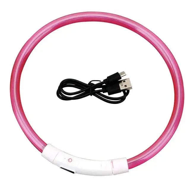 LED Dog Collar Luminous USB Rechargeable Pet Accessory
