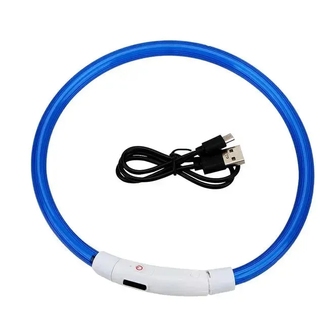 LED Dog Collar Luminous USB Rechargeable Pet Accessory