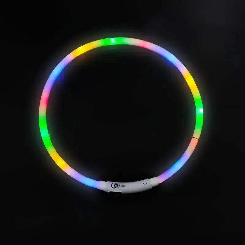 LED Dog Collar Luminous USB Rechargeable Pet Accessory