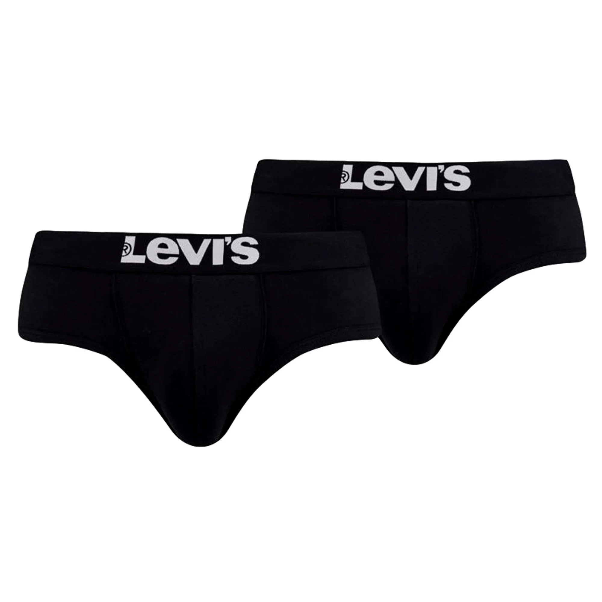 Levi's 2 Pack Solid Basic Brief - Black