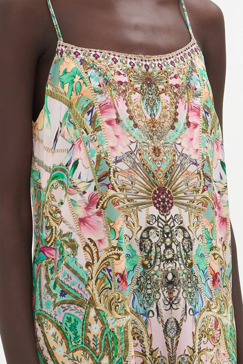 LONG PANEL SLIP DRESS LOST CITY