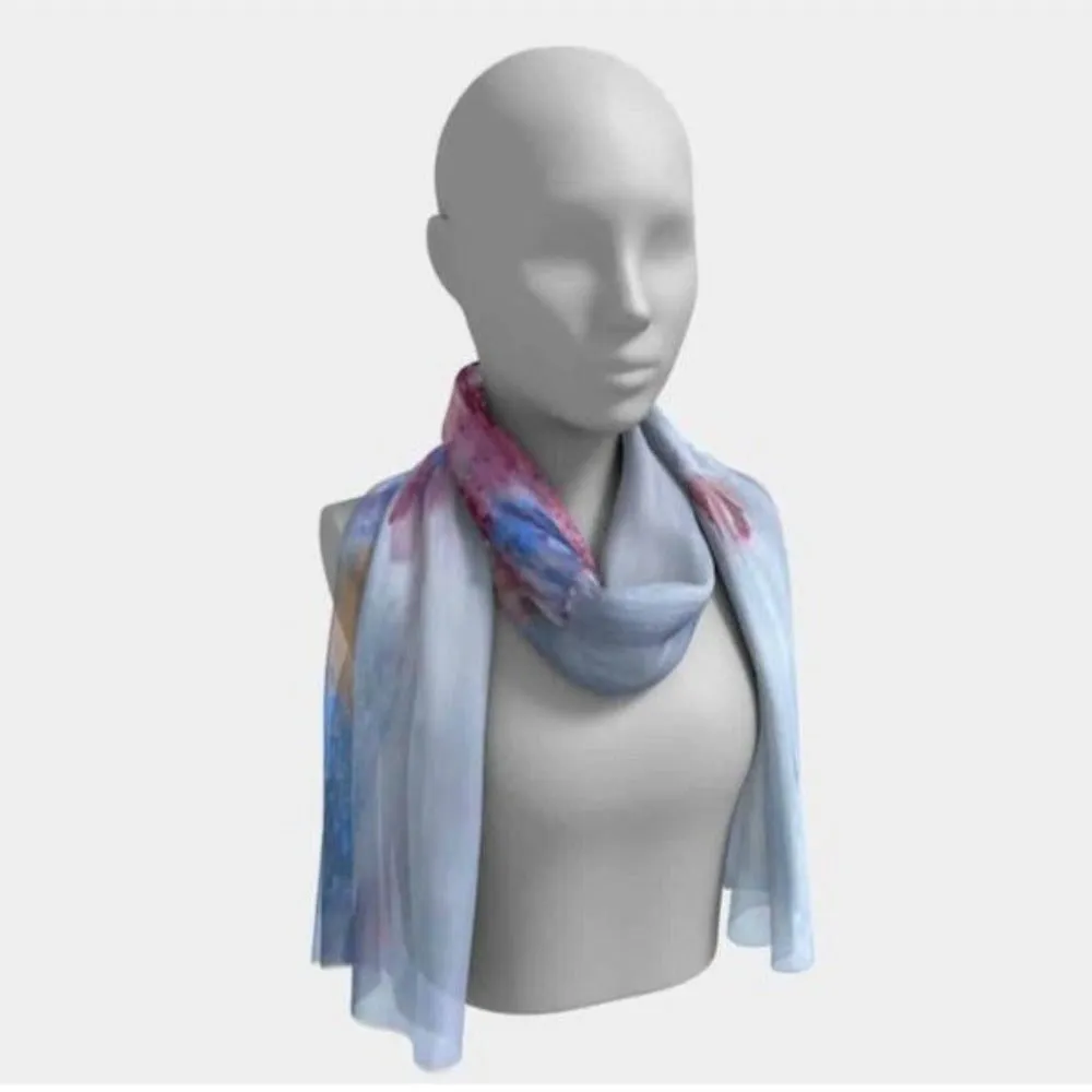 Long  Pure Silk Scarf Medusa