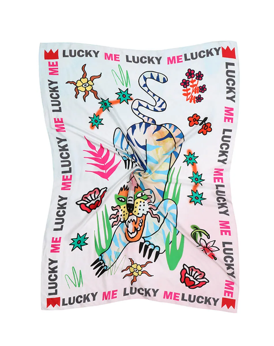 Lucy Printed Tiger Scarf