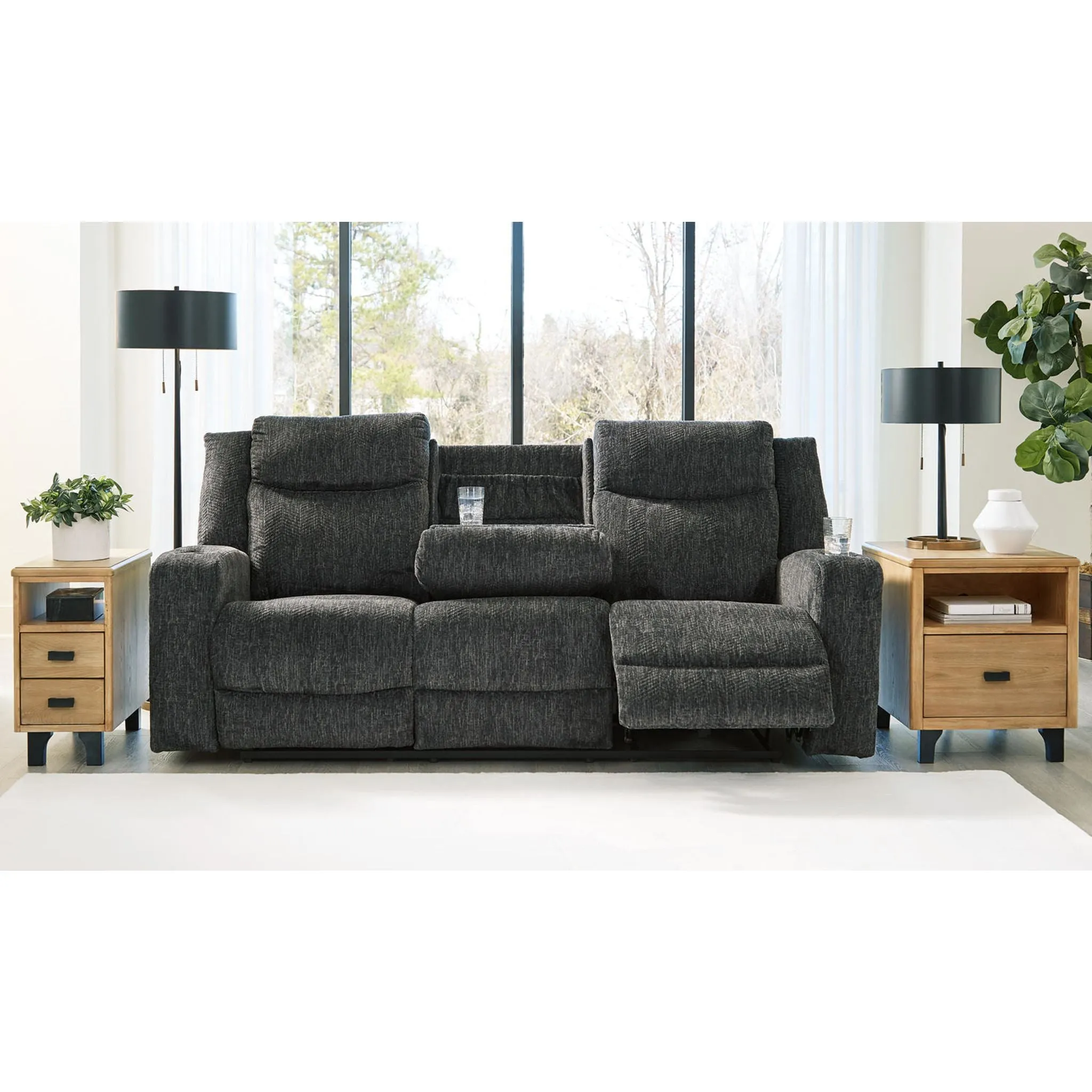 Martinglenn Reclining Sofa with Drop Down Table