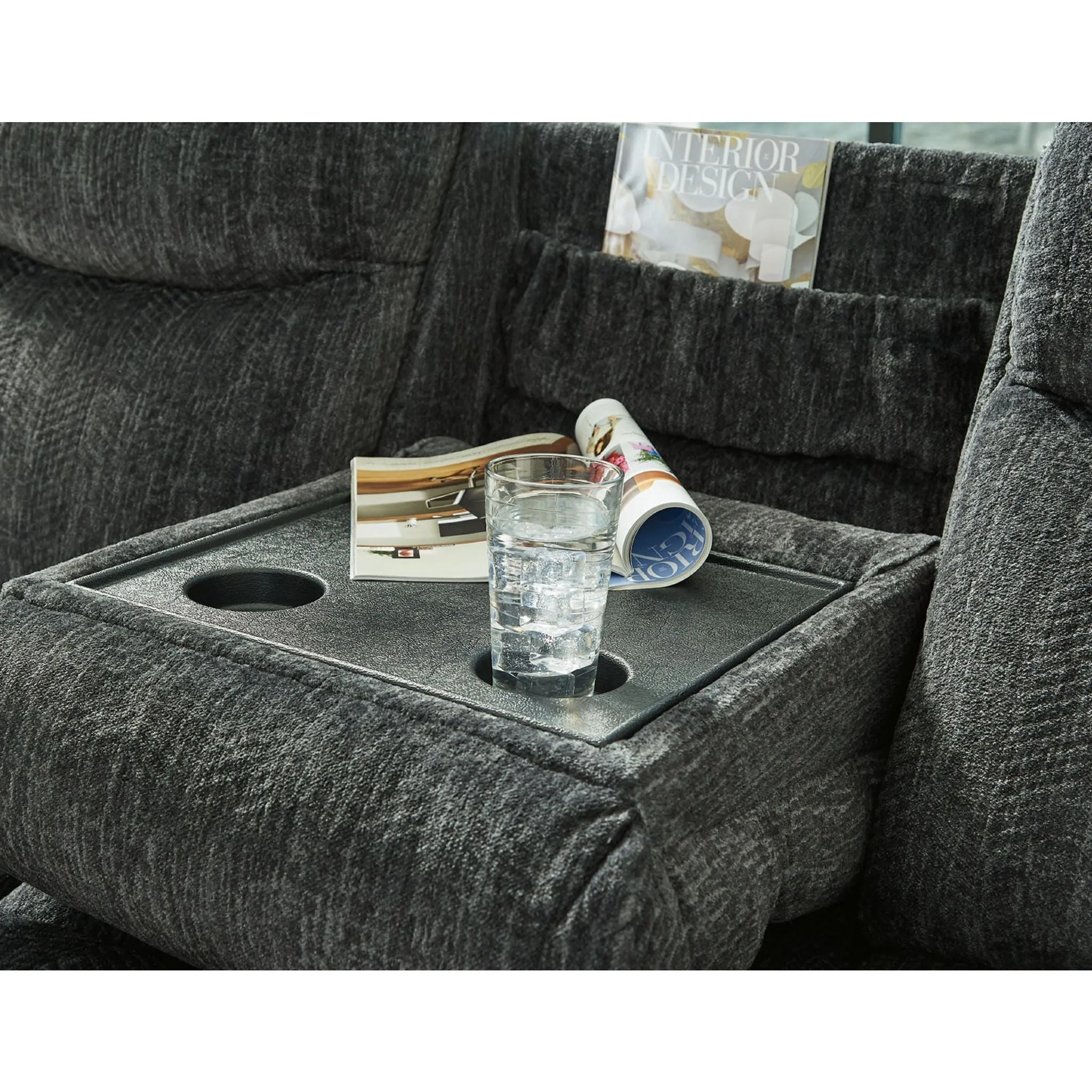 Martinglenn Reclining Sofa with Drop Down Table