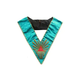 Masonic Officer's collar – Worshipful Master – Groussier French Rite – Grand Glory – Hand embroidery