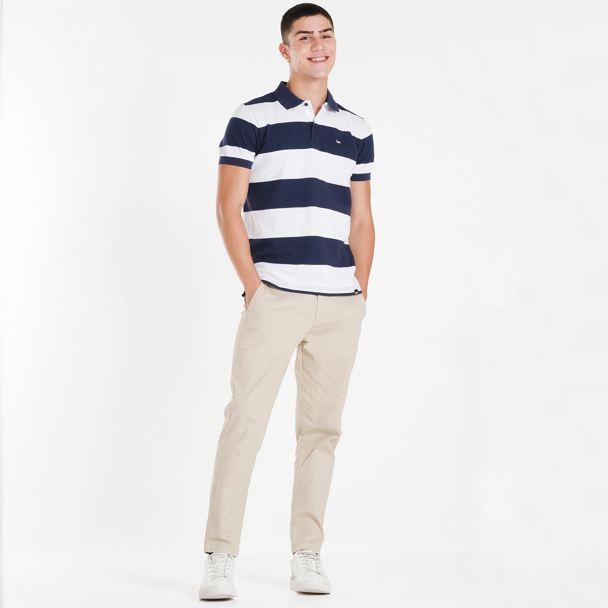 MENS JACQUARD STRIPES  SPORTSHIRT
