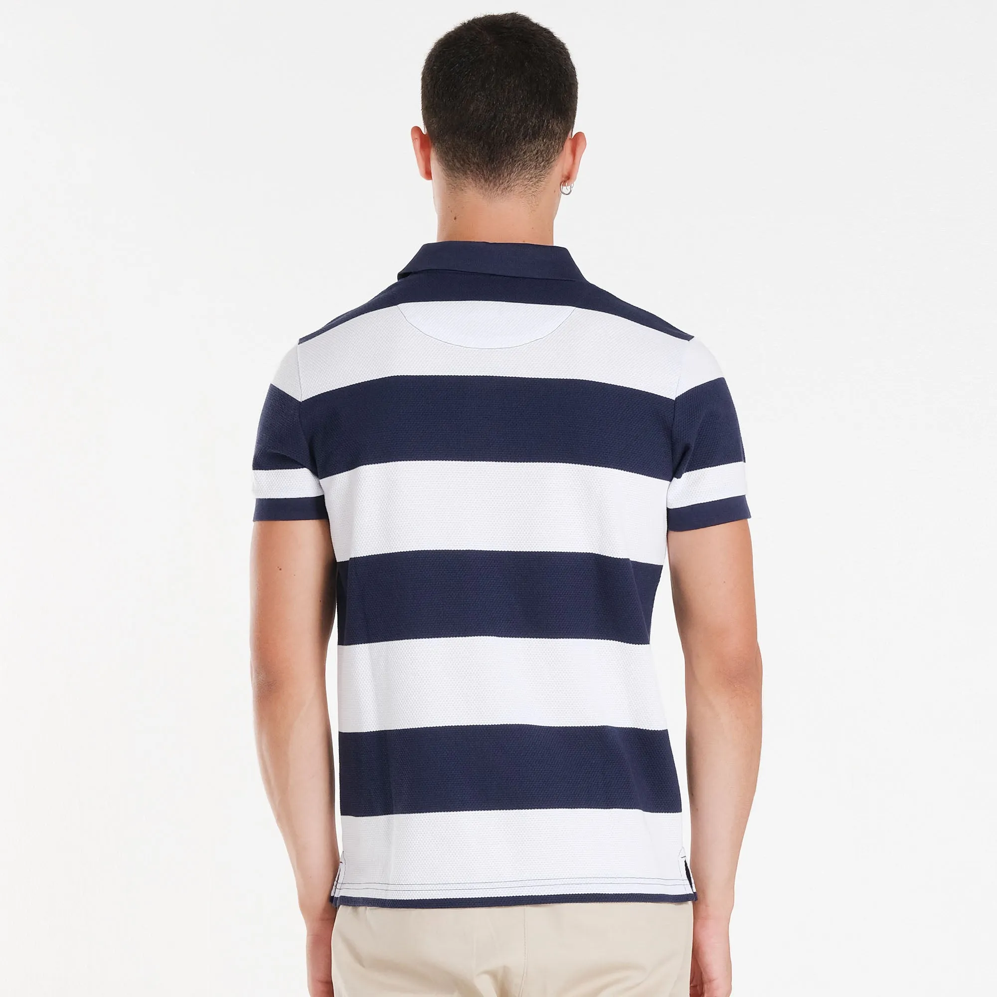 MENS JACQUARD STRIPES  SPORTSHIRT