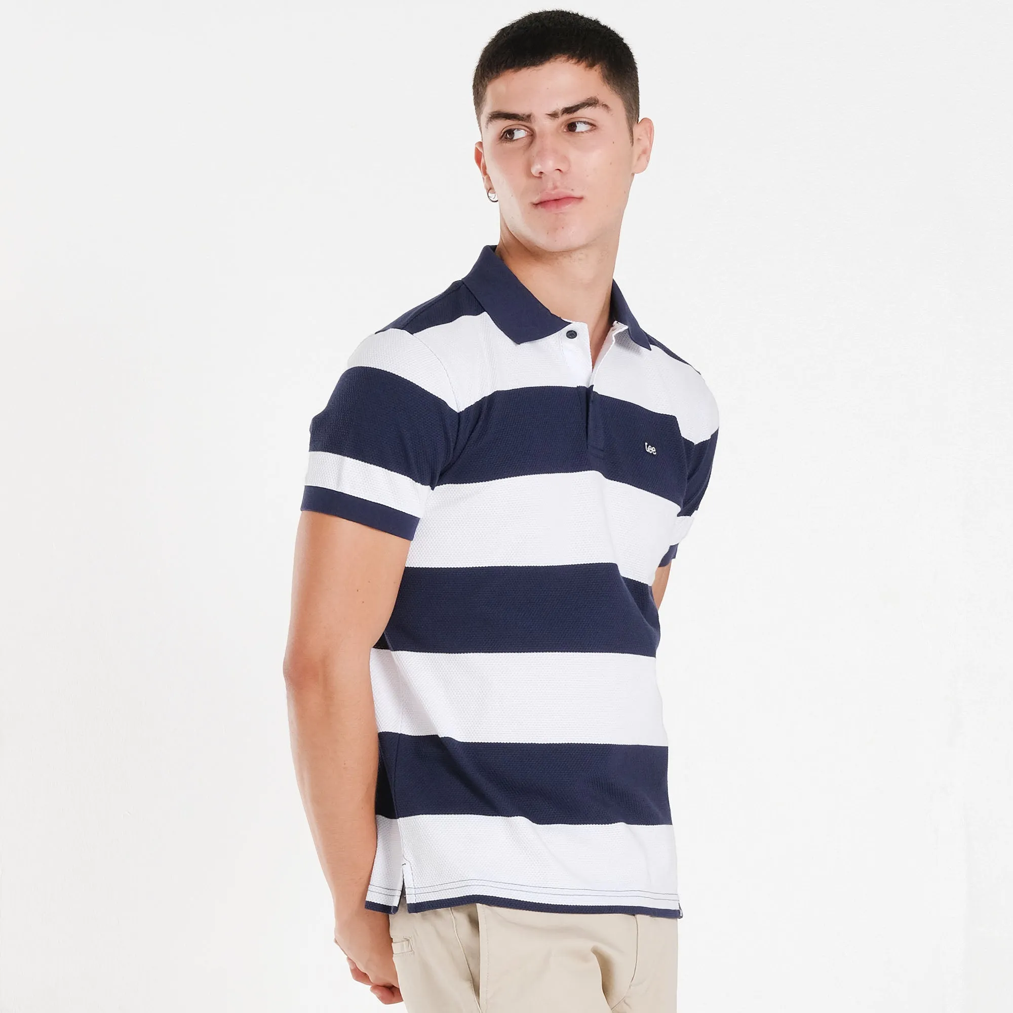 MENS JACQUARD STRIPES  SPORTSHIRT
