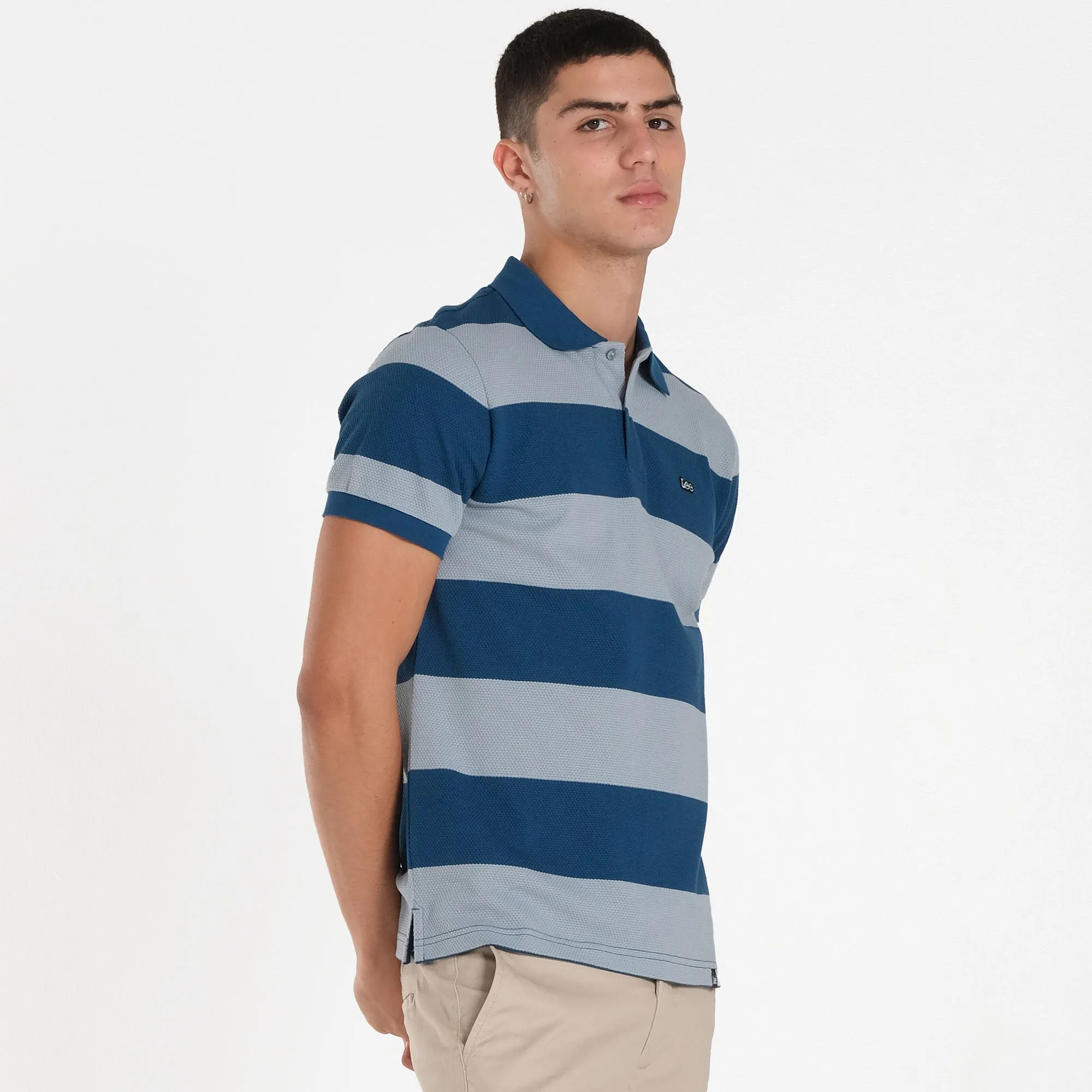 MENS JACQUARD STRIPES  SPORTSHIRT
