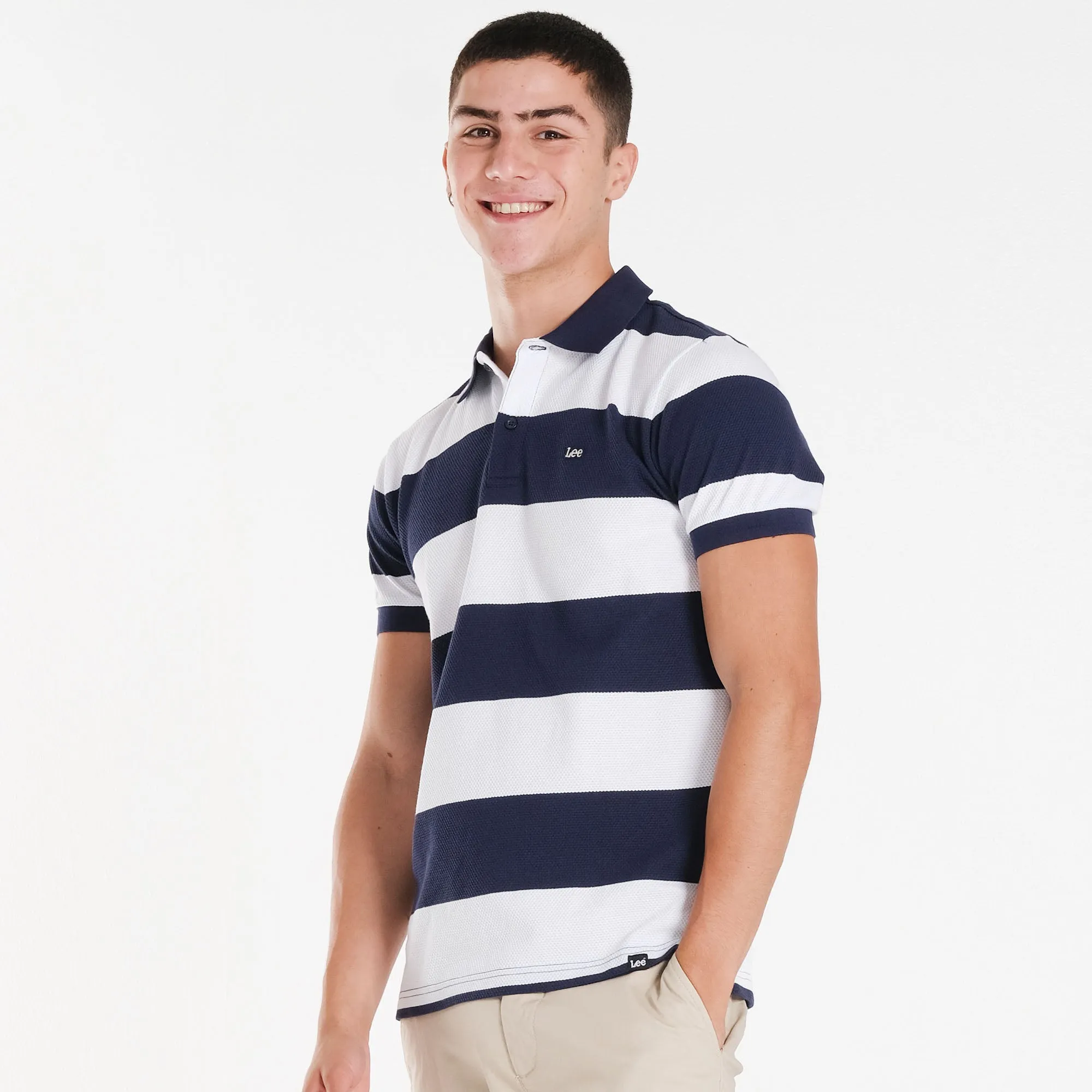 MENS JACQUARD STRIPES  SPORTSHIRT