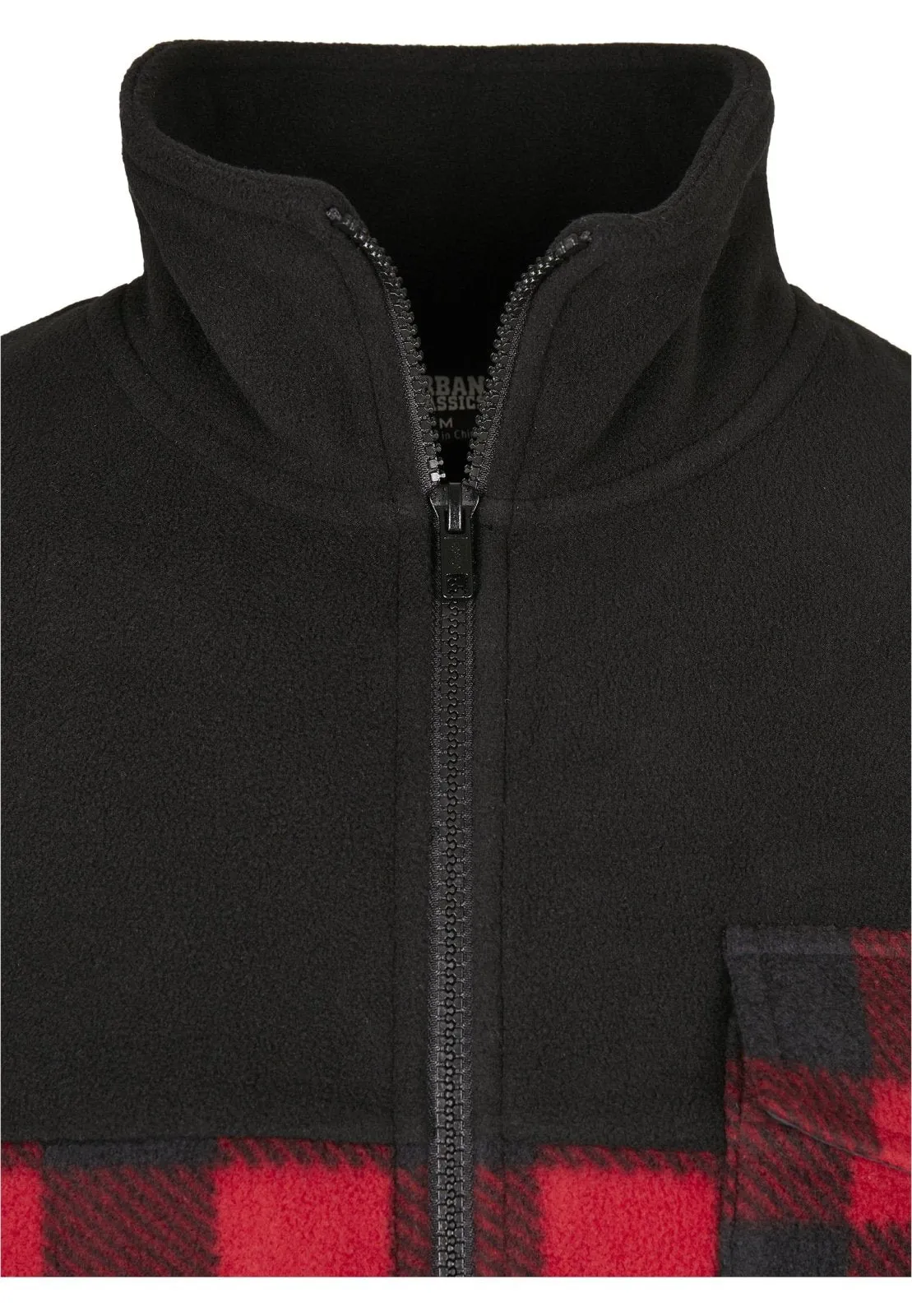 Men's Polar Fleece Track Jacket: Stylish Patterned Warmth
