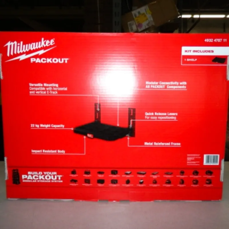 Milwaukee Single Packout Versatile Racking Storage Shelf 4932478711