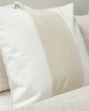 Ming Dune/Bone Velvet Cushion