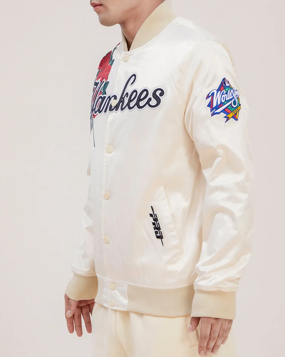MLB NEW YORK YANKEES ROSES MEN'S TRACK JACKET (EGGSHELL/MULTI)