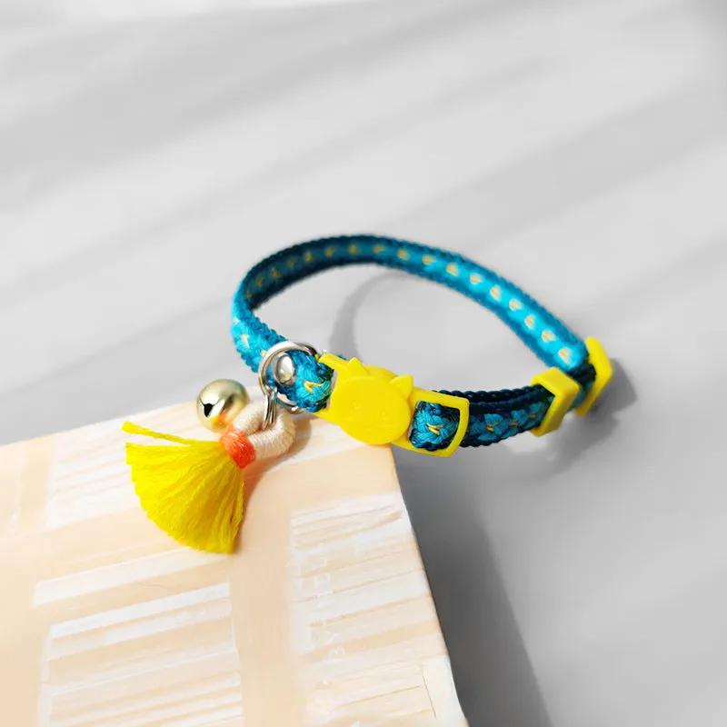 Mokka Adjustable Cat Collar with Bell - Comfort, Style, and Safety for Your Feline