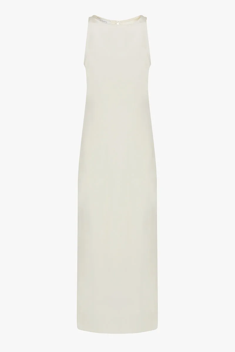 Naomi dress | Off white - Crepe silk