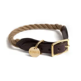 natural up-cycled rope collar