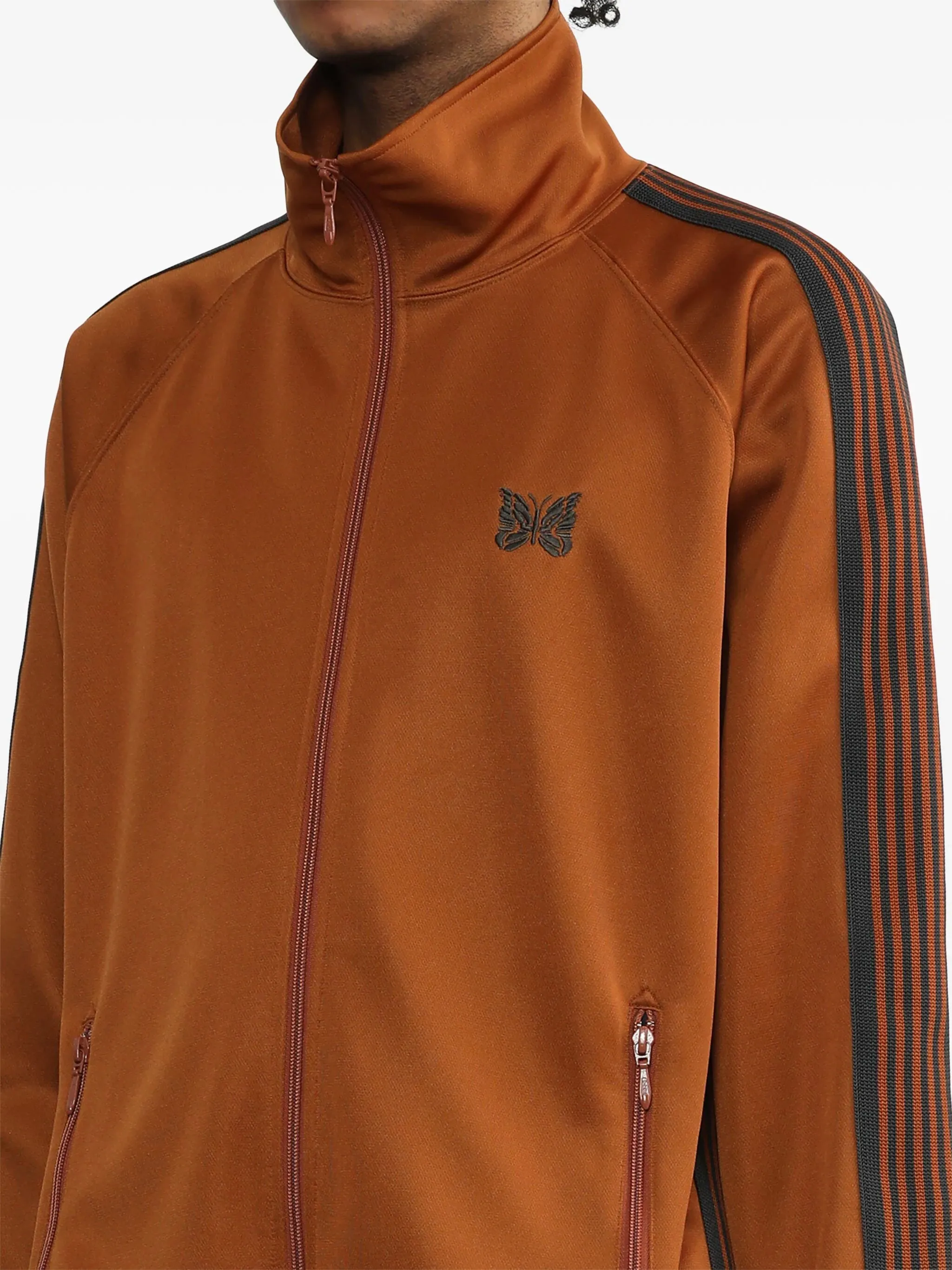 NEEDLES - Track Jacket Poly Smooth Rust