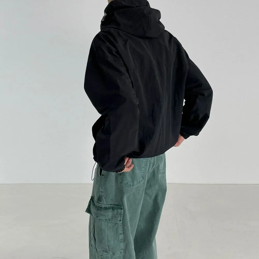 OH Toggle Drawstring Windbreaker Jacket