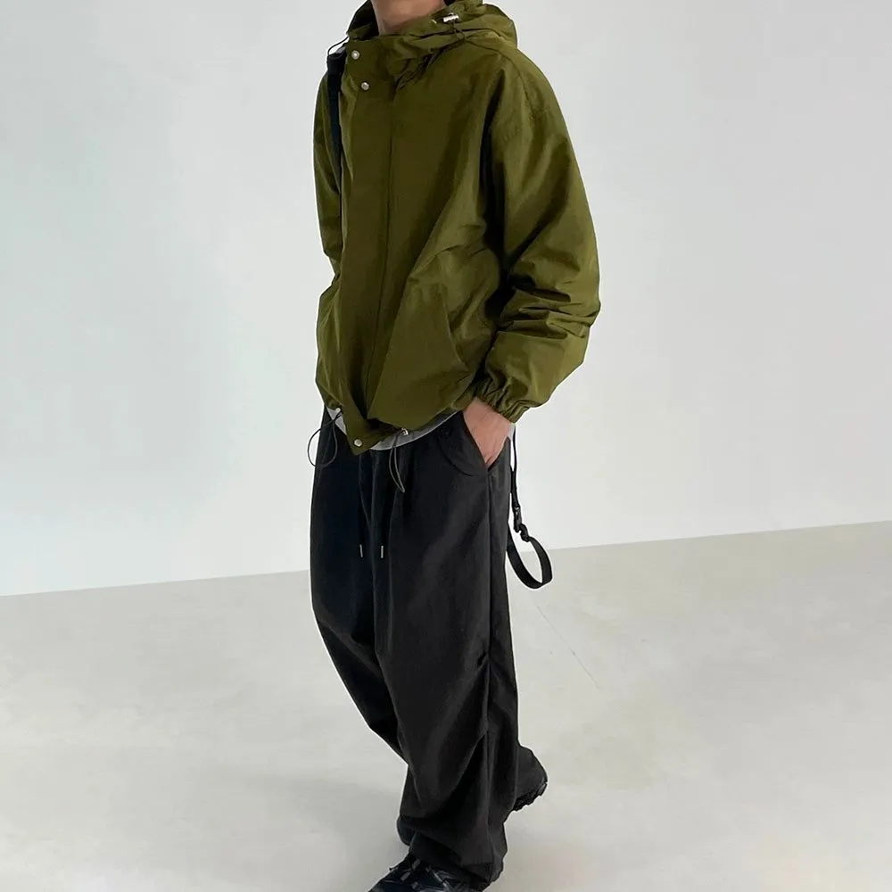 OH Toggle Drawstring Windbreaker Jacket