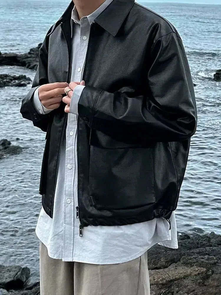 OH Versatile Zipped PU Leather Jacket
