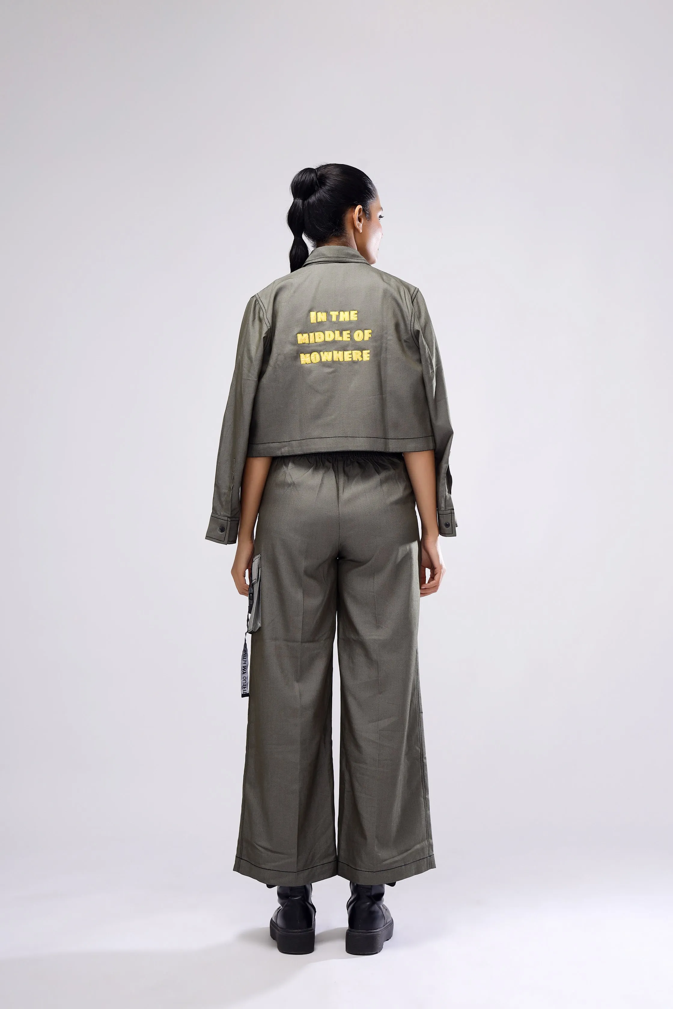 Olive Crop Top
