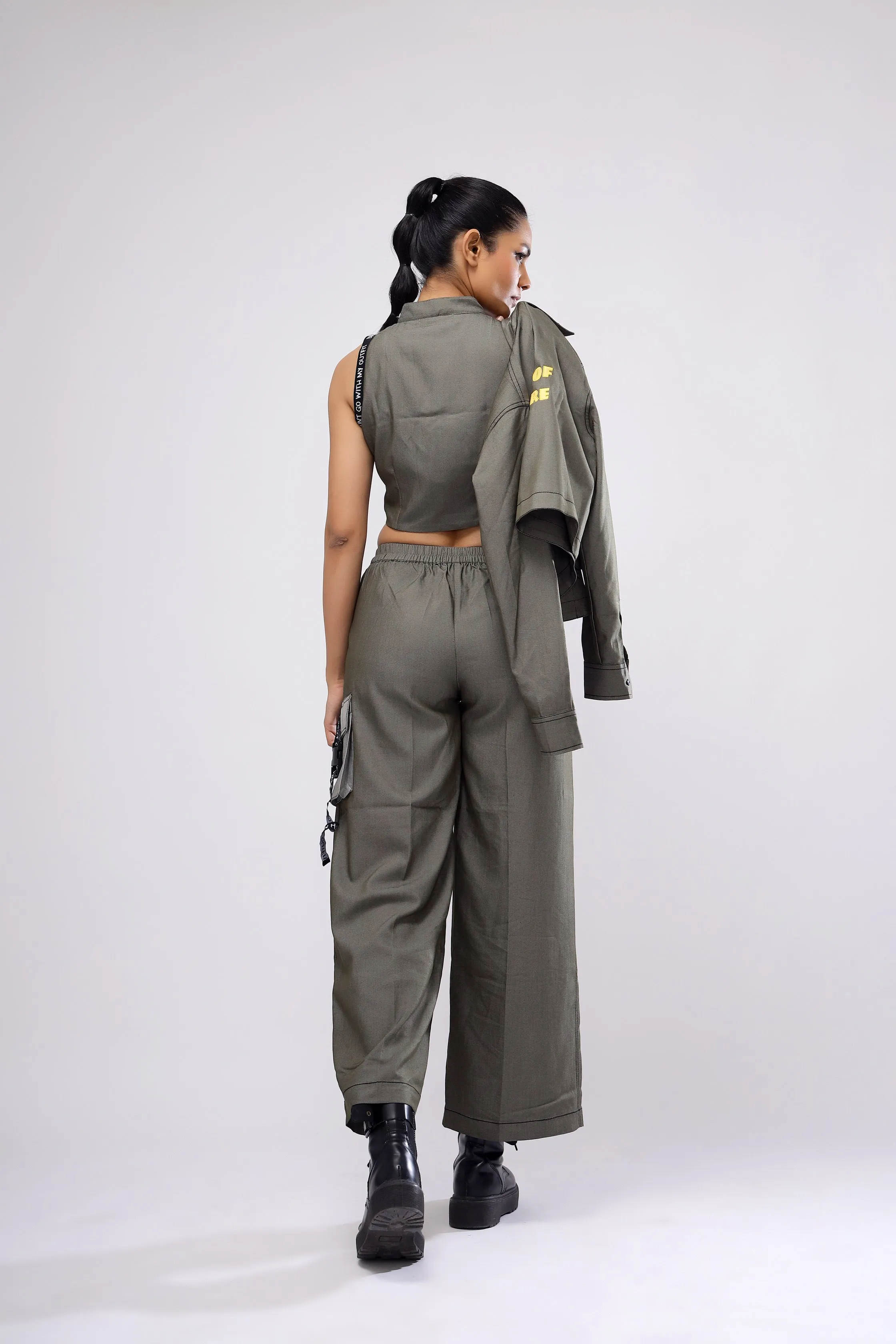 Olive Crop Top