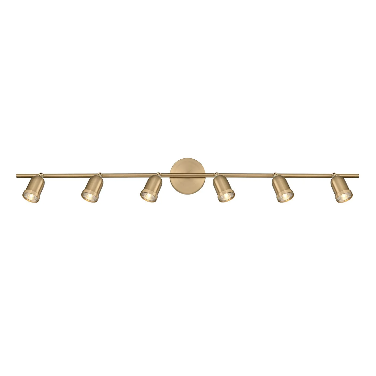 Open Box Bixby 44" 6-Light LED Fixed Track Light, Brushed Brass