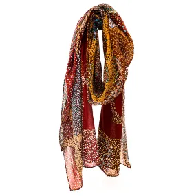 Organic Cotton Summer Scarf - Lynette Nangala Brown