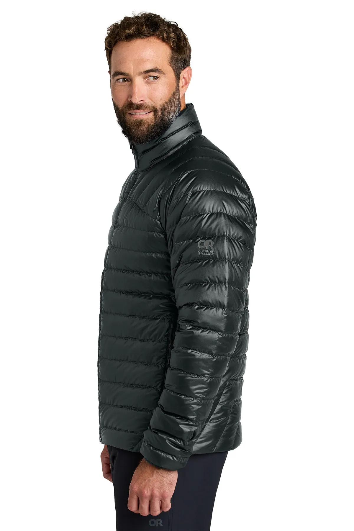 Outdoor Research 800 Tech Down Custom Jackets, Black