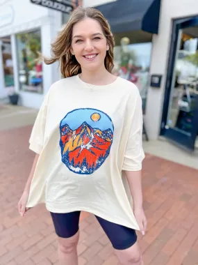 Oversize Mountain Graphic Tee