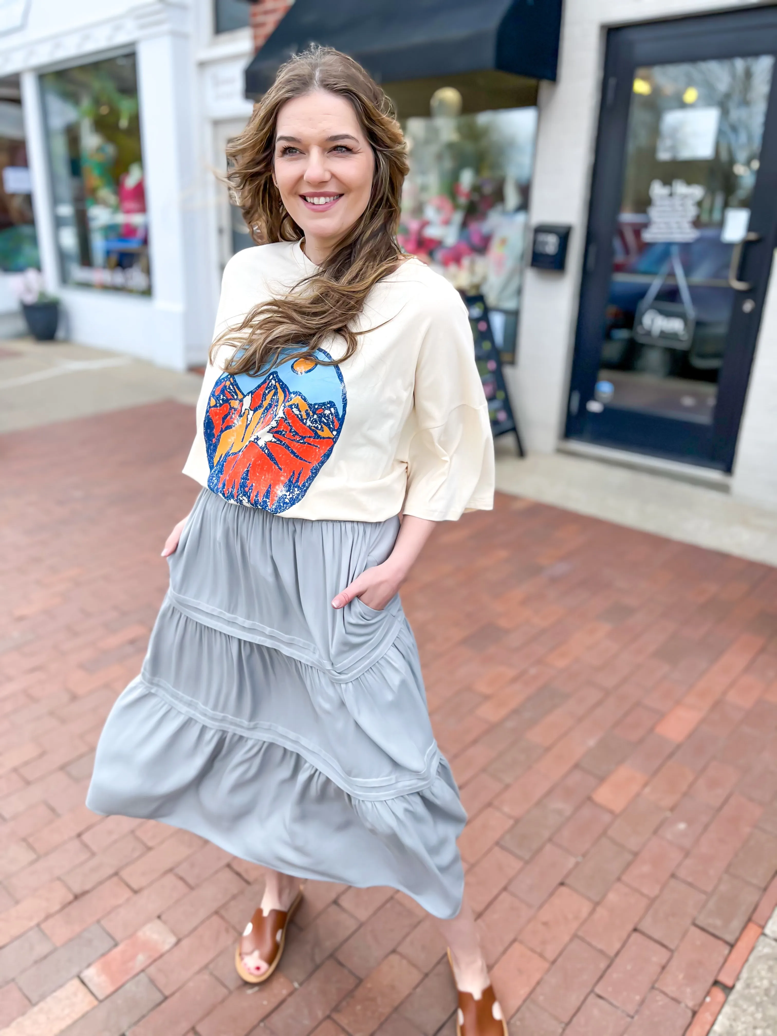 Oversize Mountain Graphic Tee