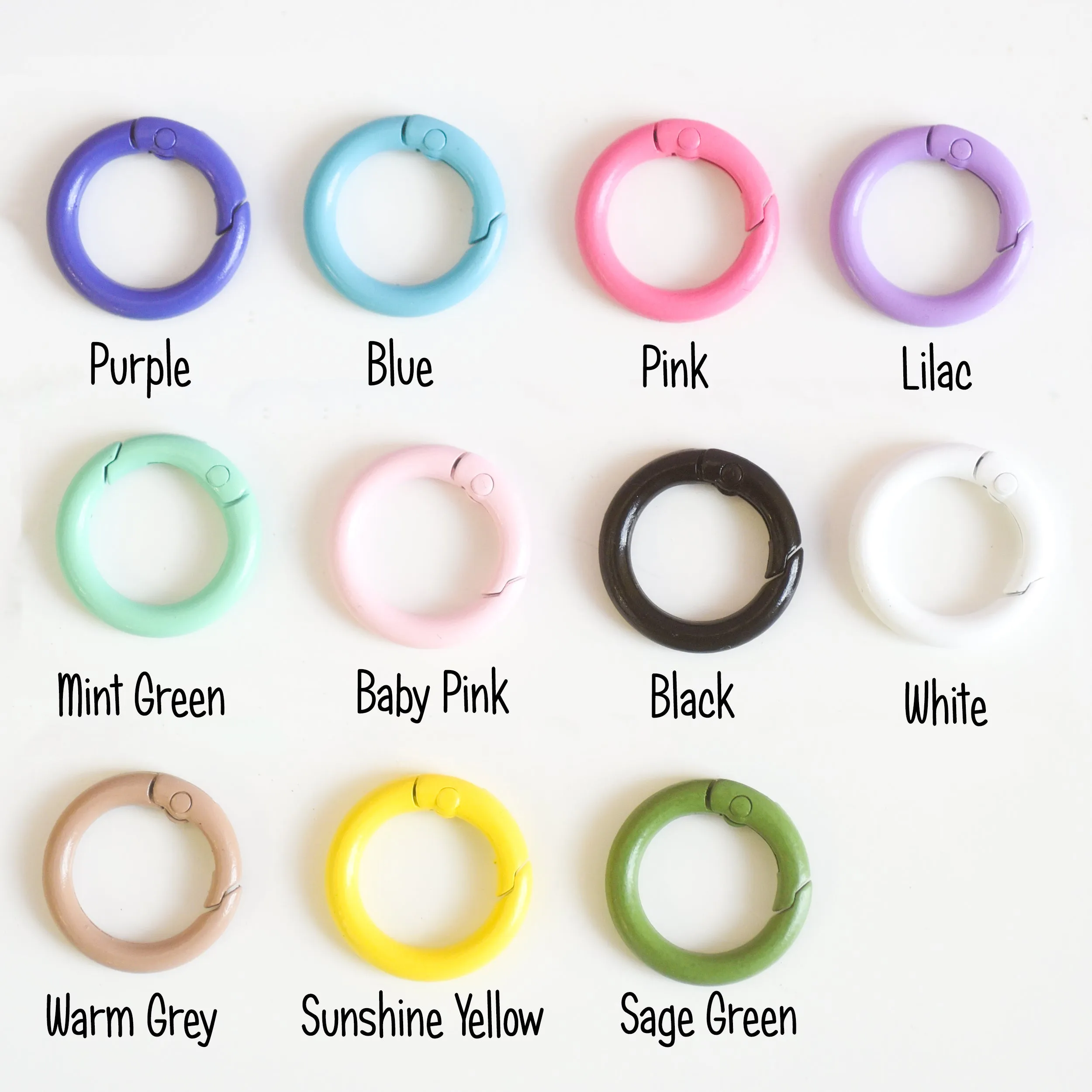 Pet Tag Round Collar Clip